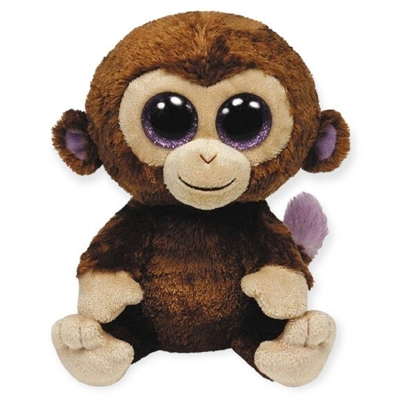 TY Silk Large Coconut The Monkey Beanie Boo Plush Toy - Picture 1 of 8